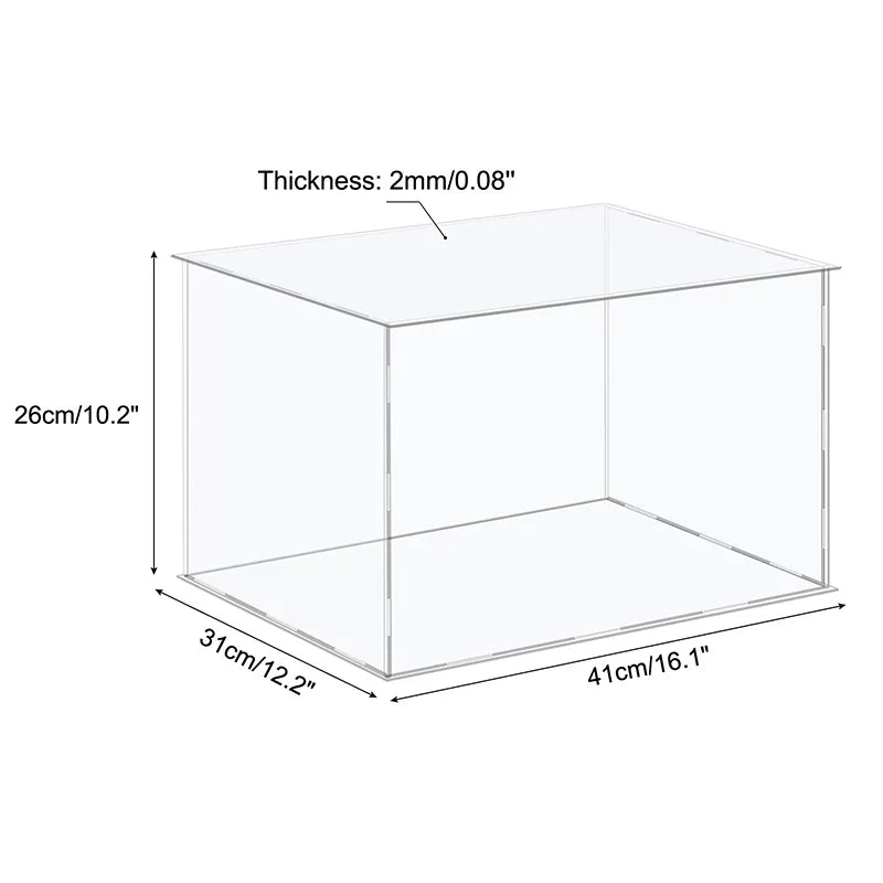 vitrine en acrylique pour objets de collection et organisation