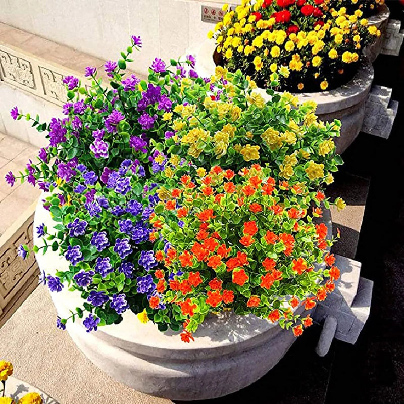 fleurs artificielles résistantes aux uv pour extérieur et jardin