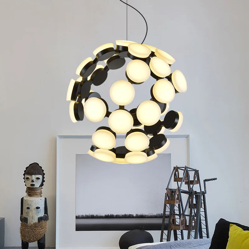 Danish Designer Big Globle Pendant Lamp Modern Suspension Hanging Light for Living Room