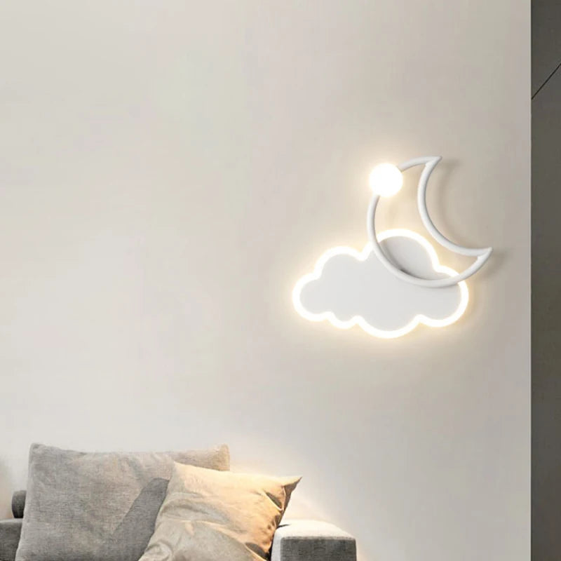 applique murale nuage moderne pour chambre enfant décorative