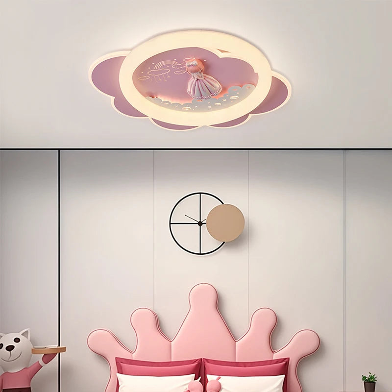 plafonnier créatif led pour chambre d enfant protection des yeux