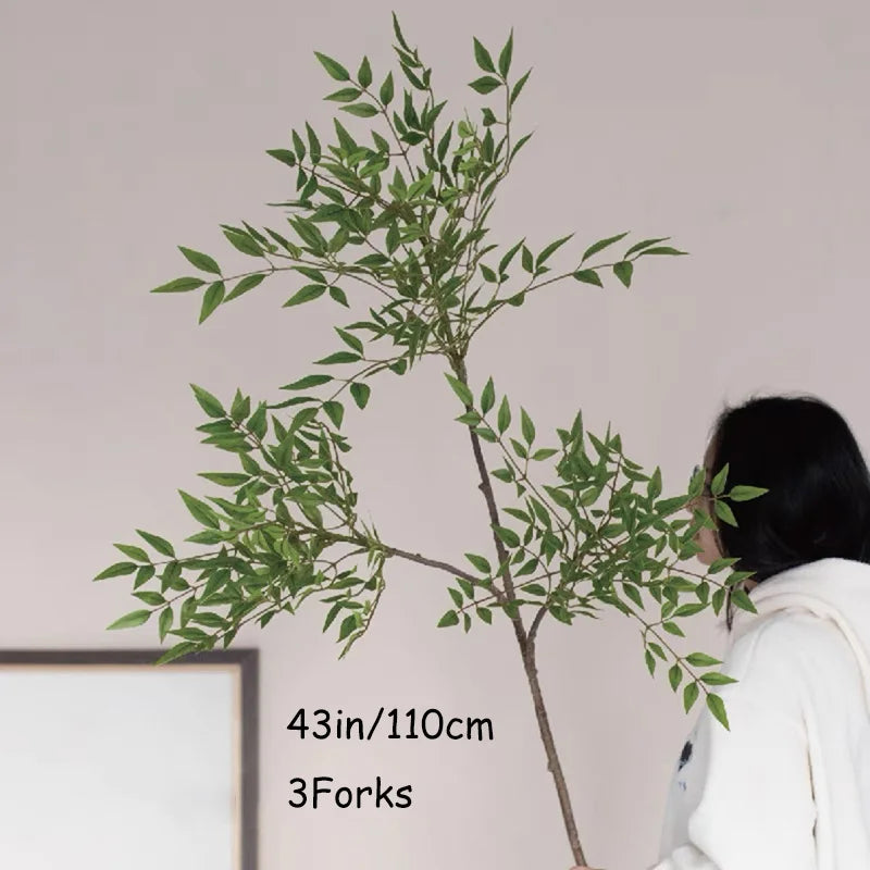 ficus artificiel grande branche pour décoration intérieure et extérieure