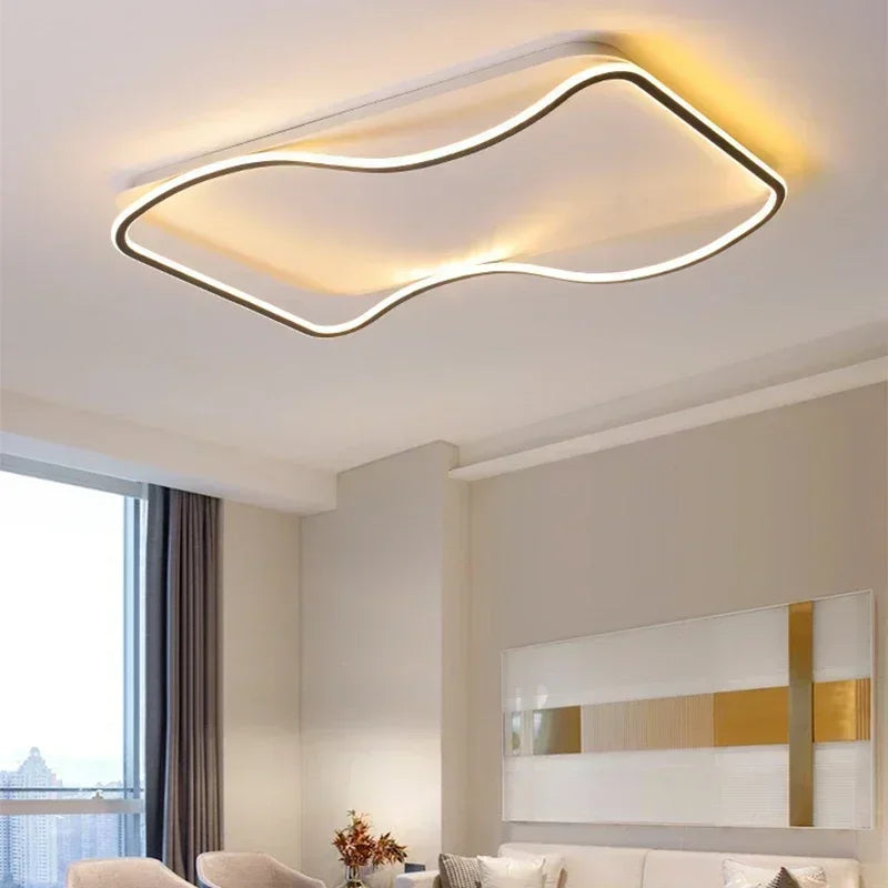 plafonnier moderne à leds pour éclairage intérieur décoratif