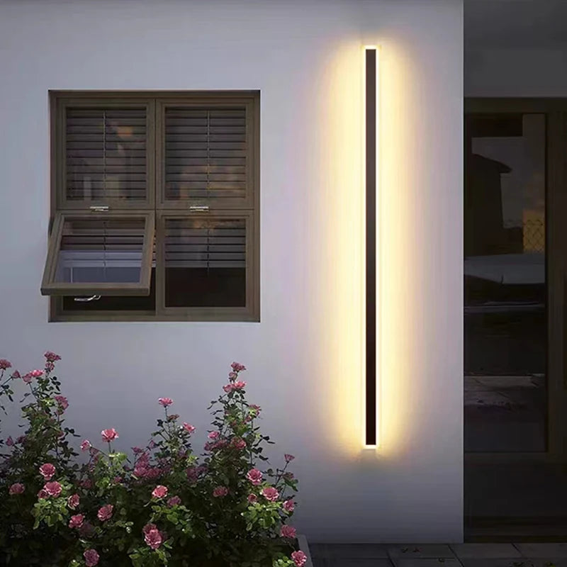 "applique murale led minimaliste en aluminium pour éclairage"