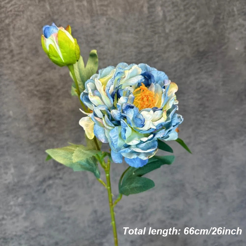 bouquet de pivoines artificielles en soie pour mariage et décoration intérieure