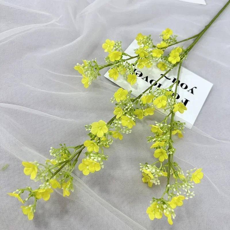 branches de gypsophile artificielles en soie pour décoration intérieure