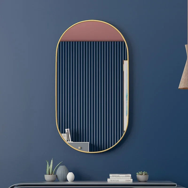 miroir décoratif suspendu pour salle de bain et maquillage