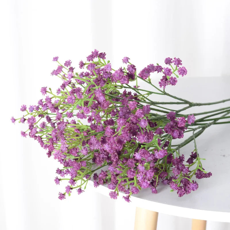 bouquet de fleurs artificielles étoiles pour fêtes et décorations