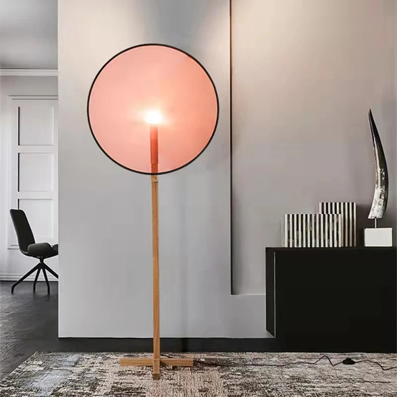 lampadaire led en bois au design minimaliste coréen