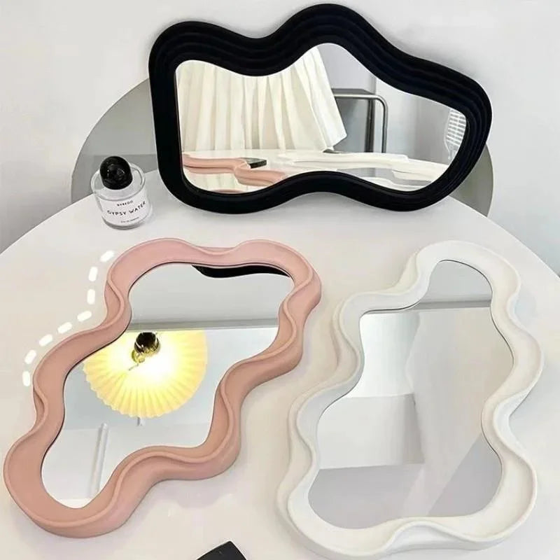 miroir nuage kawaii sur pied pour maquillage et décoration