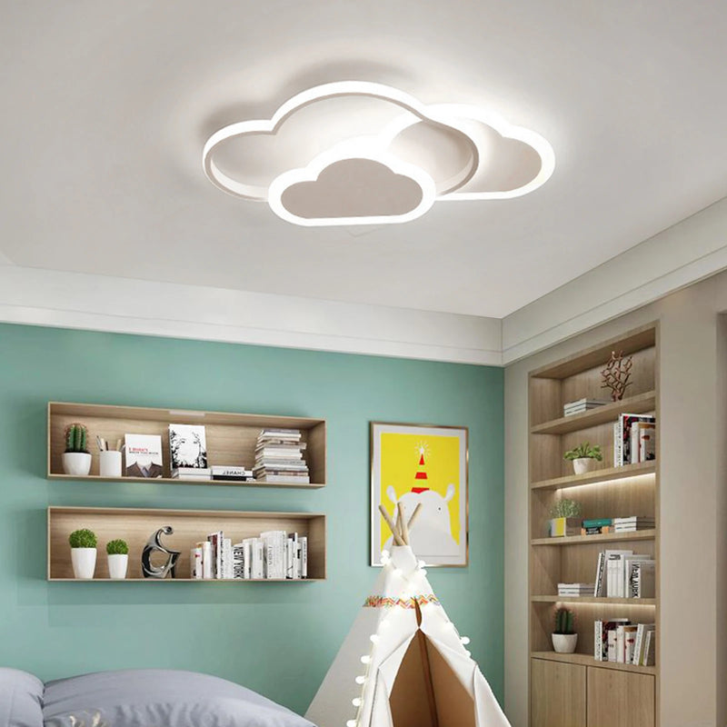 plafonnier led cloud éclairage moderne pour enfant