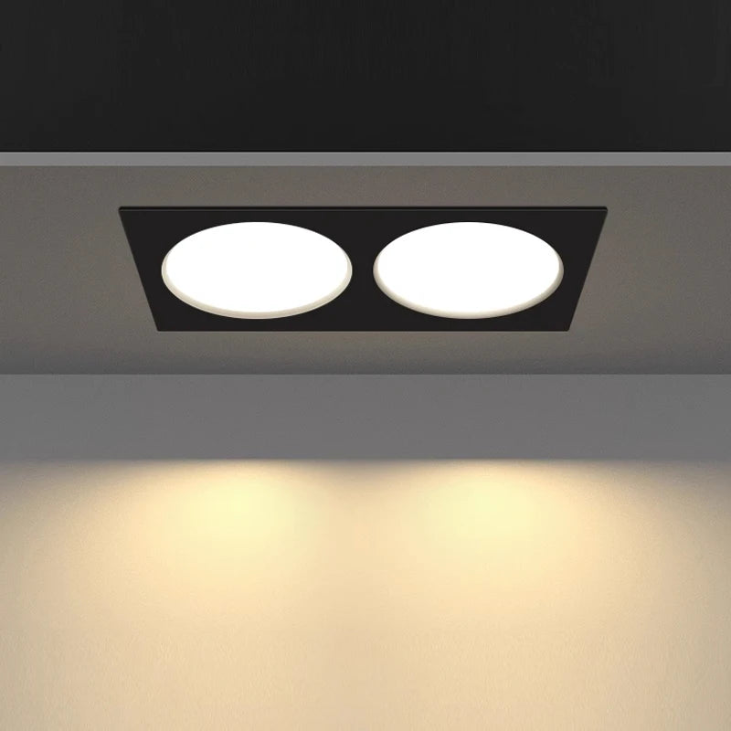 spot led double tête encastré ultra mince design moderne