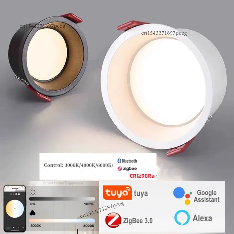 plafonnier led zigbee 30 éclairage intérieur intelligent à intensité variable