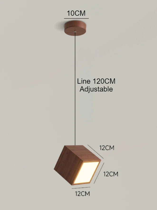 suspension en bois créatif design nordique pour décoration intérieure