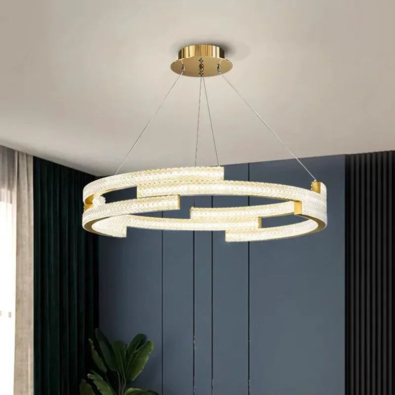 suspension moderne en led pour décoration intérieure élégante