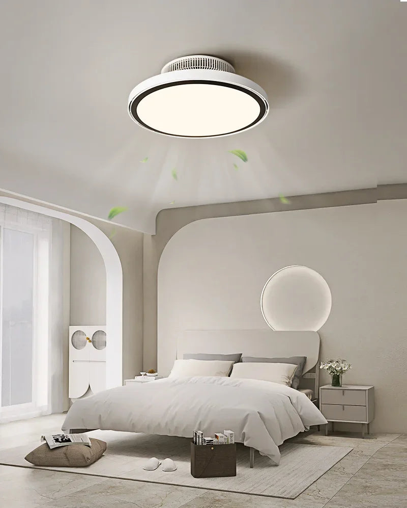 ventilateur de plafond moderne avec éclairage led réglable et stérilisation