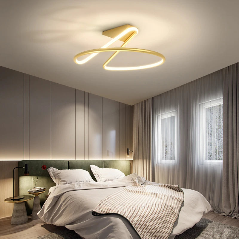plafonnier minimaliste moderne nordique pour duplex villa
