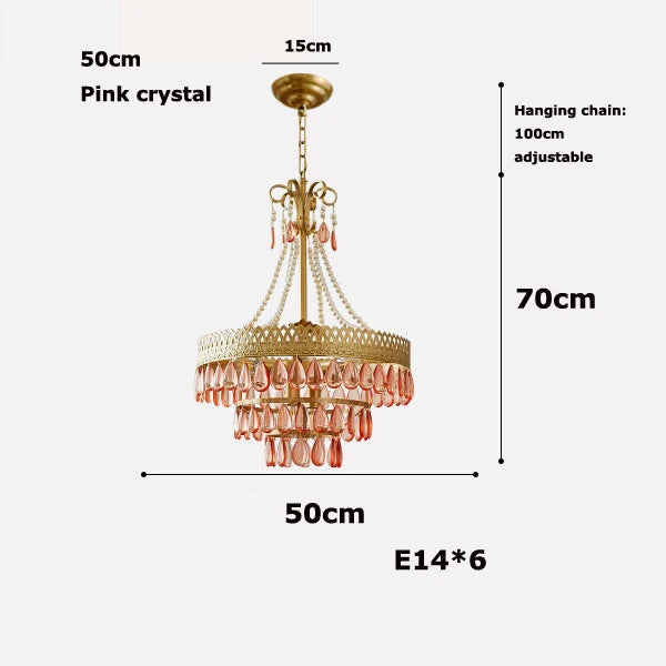 lustre à LED en cristal forme goutte d'eau pour intérieur moderne