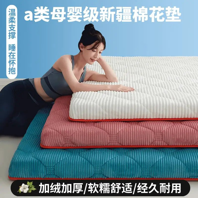 matelas en velours doux pliable pour un confort optimal