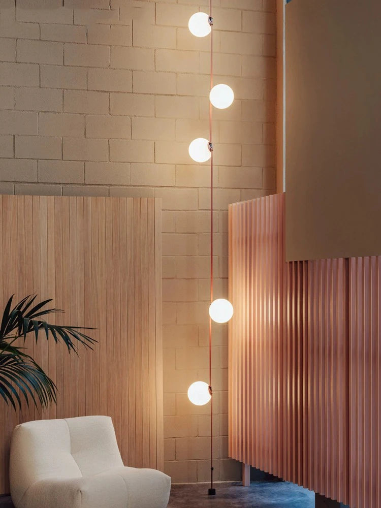 lustre moderne simple led avec bande conductrice lumineuse