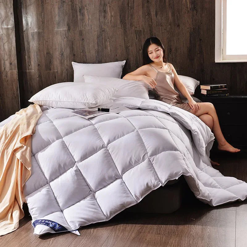 couette en duvet d'oie pour hôtels hiver 3D thermique