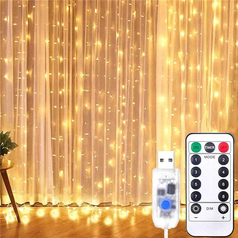 guirlande lumineuse led pour noël et décoration festive