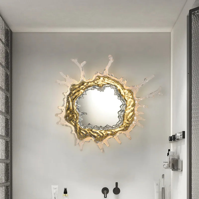 applique murale moderne goutte eau miroir vaporisateur éclairage ambiance