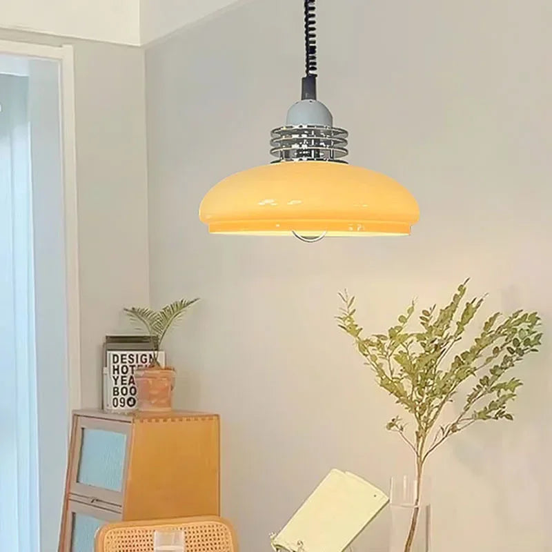 Bauhaus Glass Pendant Light Medieval Suspension Chandeliers Ceiling Hanging Lamp