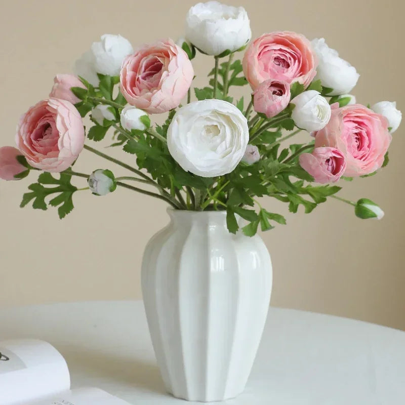 fleurs artificielles en soie pour décoration de jardin et balcon