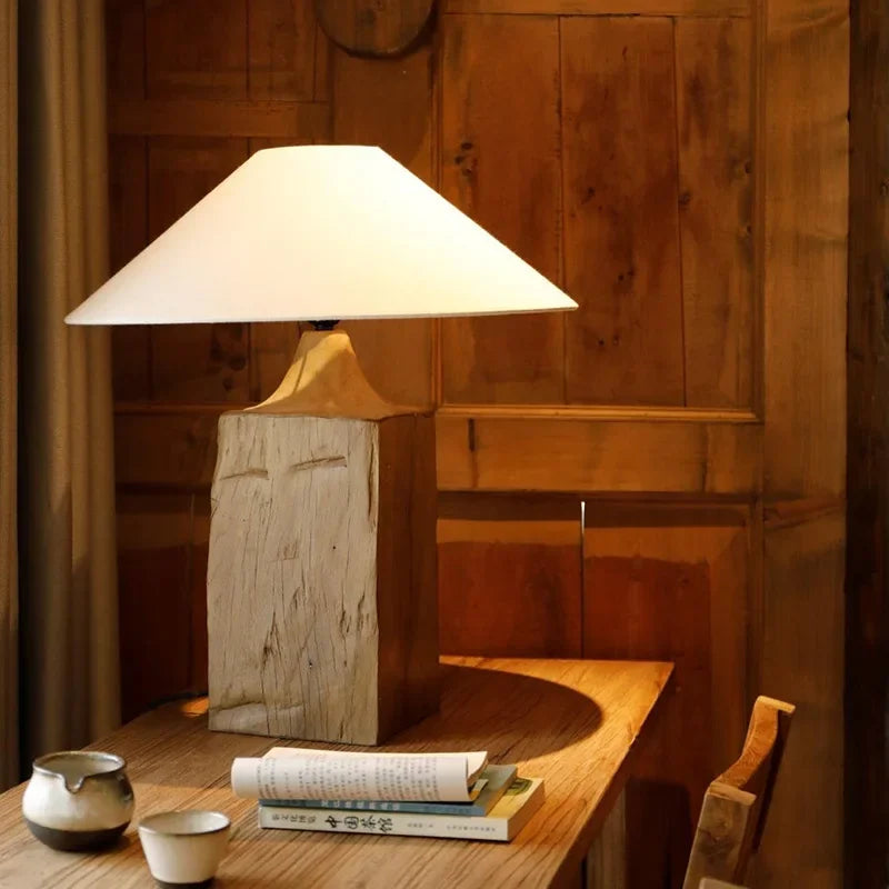 lampe de chevet design japonais wabi-sabi luxe zen et rétro