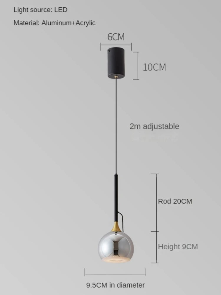 lampe de chevet moderne à aspiration magnétique réglable