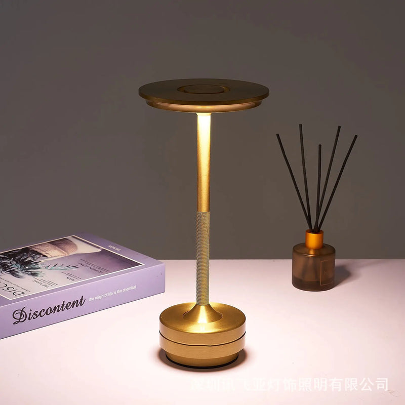 Lumière de décoration de bureau Rechargeable tactile 5V USB LED veilleuse pour café Bar Restaurant chambre étude lampes de Table de chevet