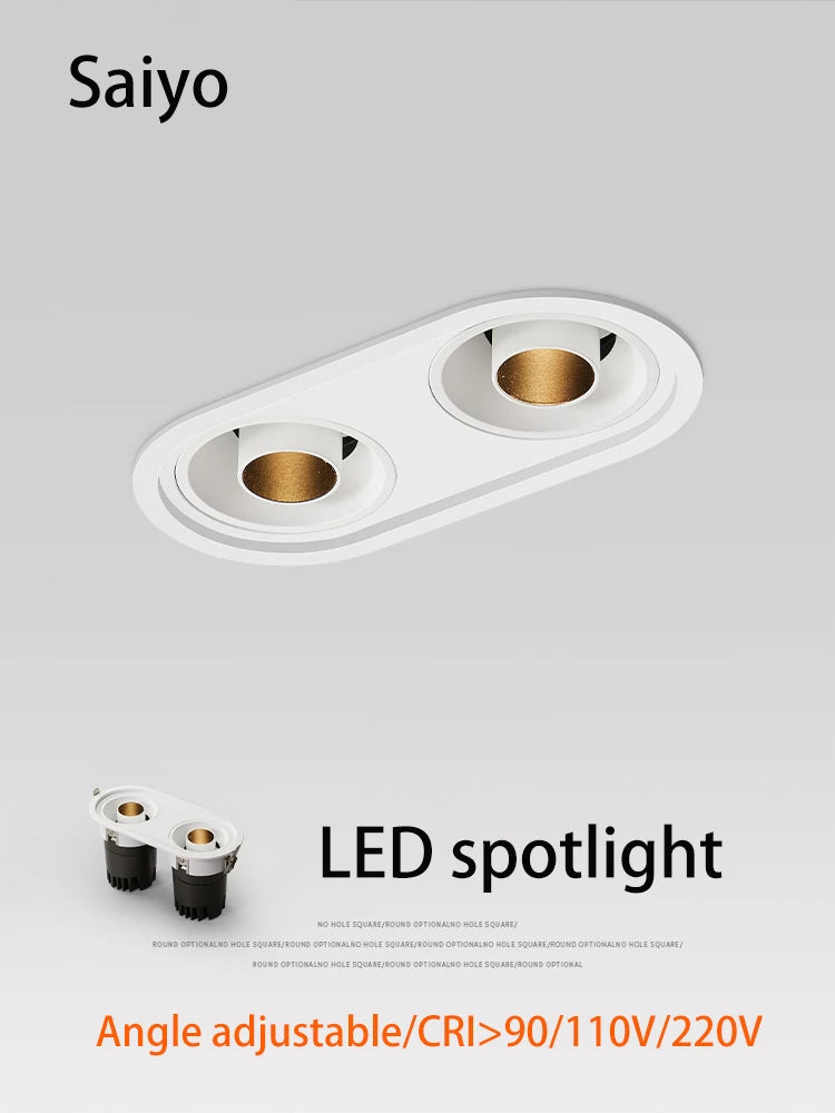 projecteurs led 	smart downlight encastré gradation spot lumière murale