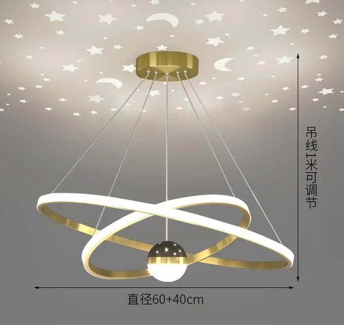 suspension design ronde en led pour décoration moderne