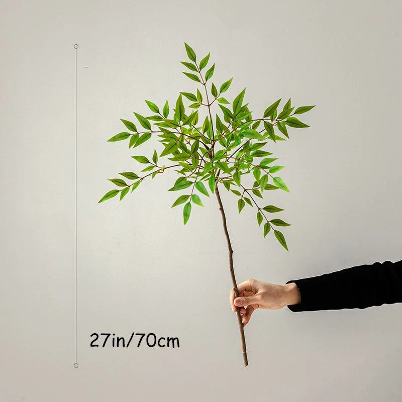 ficus artificiel grande branche pour décoration intérieure et extérieure