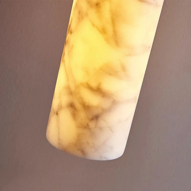 lustre wabi-sabi en marbre naturel pour hôtel design