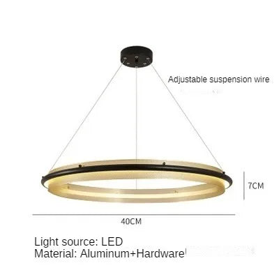 lustre led circulaire de luxe pour décoration intérieure moderne