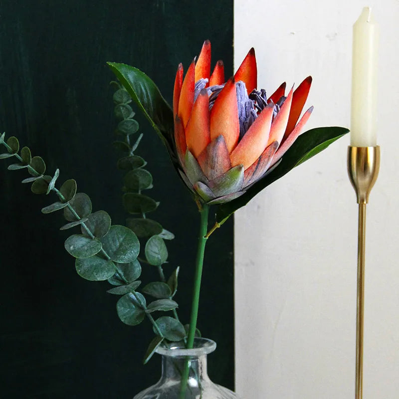 branche de protea cynaroides fleurs artificielles pour jardin et décoration