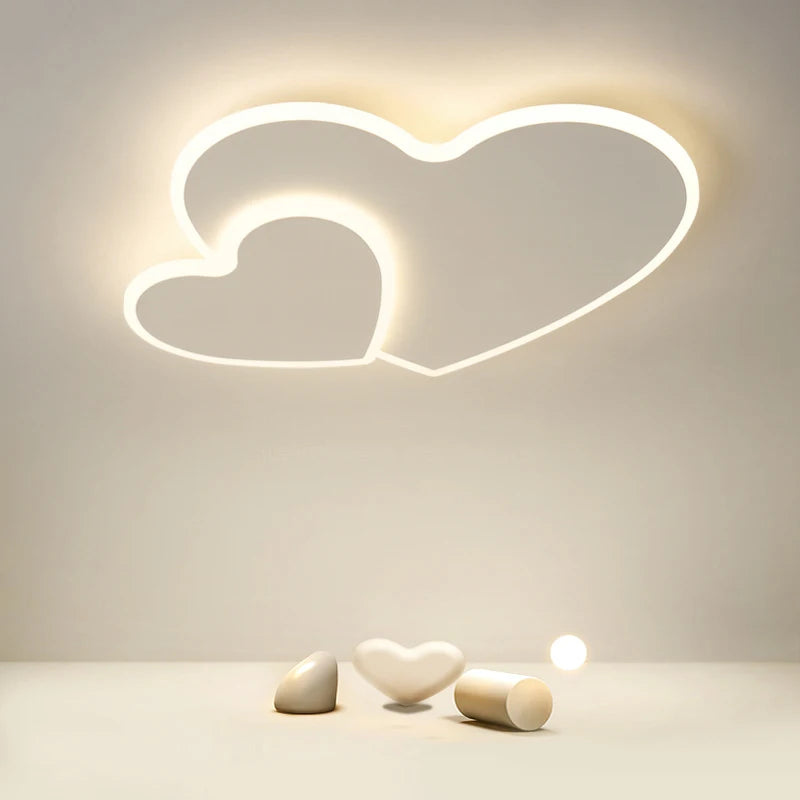 lustre led moderne nuage amour décoratif pour enfant