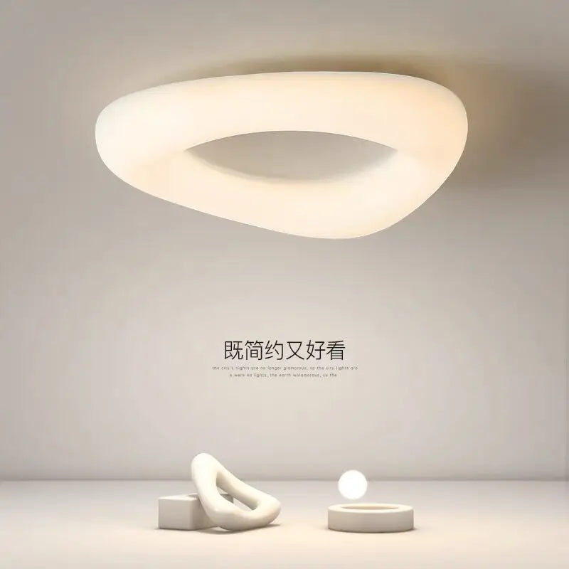 plafonnier led moderne en forme de nuages avec télécommande