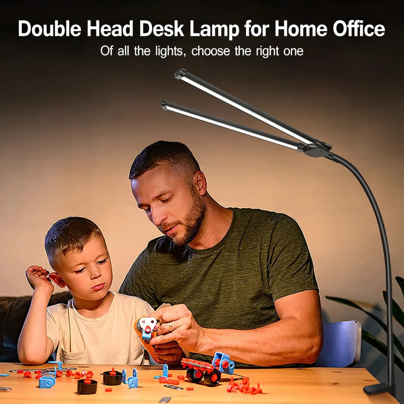 lampe de bureau led pliable à clip protection des yeux 3 modes 10 intensités