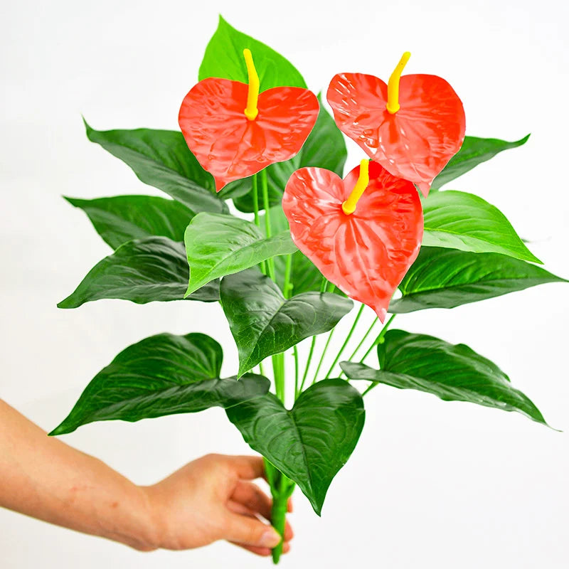 plantes artificielles monstera palmier anthurium décoration intérieure extérieure