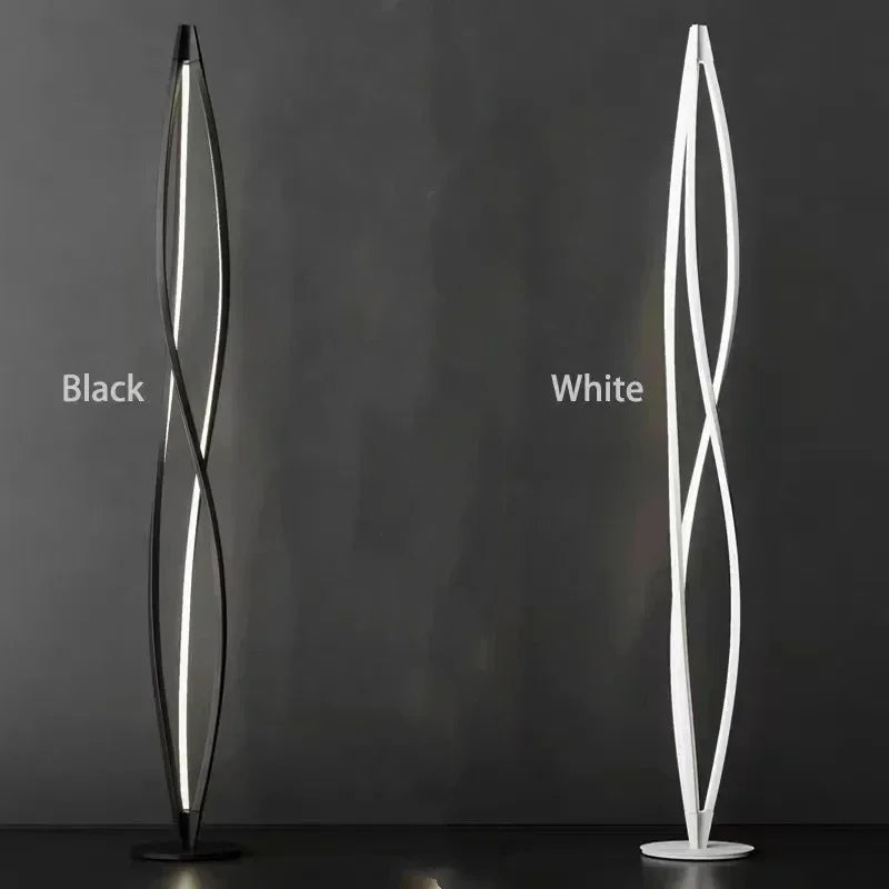 lampadaire led au design italien élégant et moderne