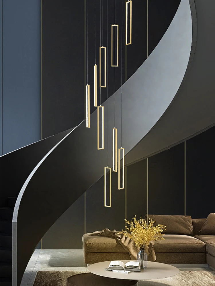 lustre suspendu moderne style loft pour intérieur élégant