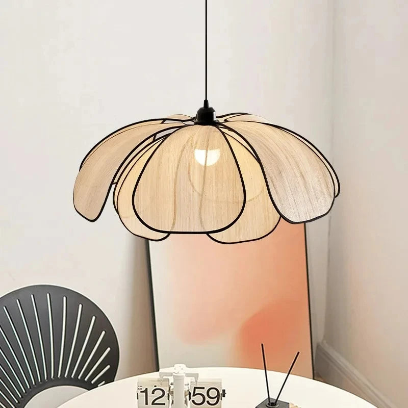 lampe suspendue moderne en tissu pour décoration artistique
