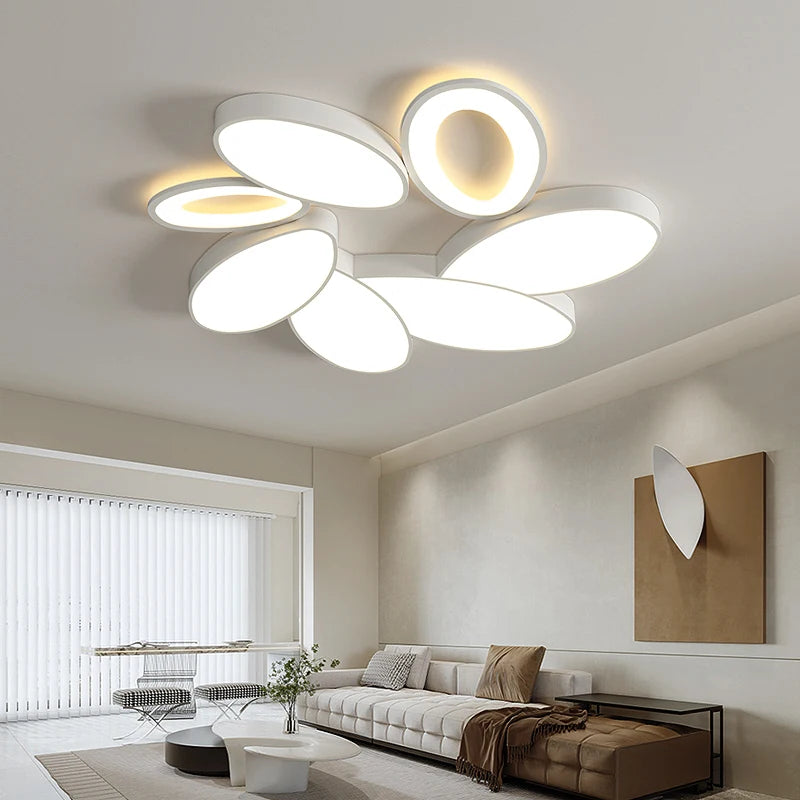 lustre moderne à leds pour décoration intérieure élégante et luxueuse