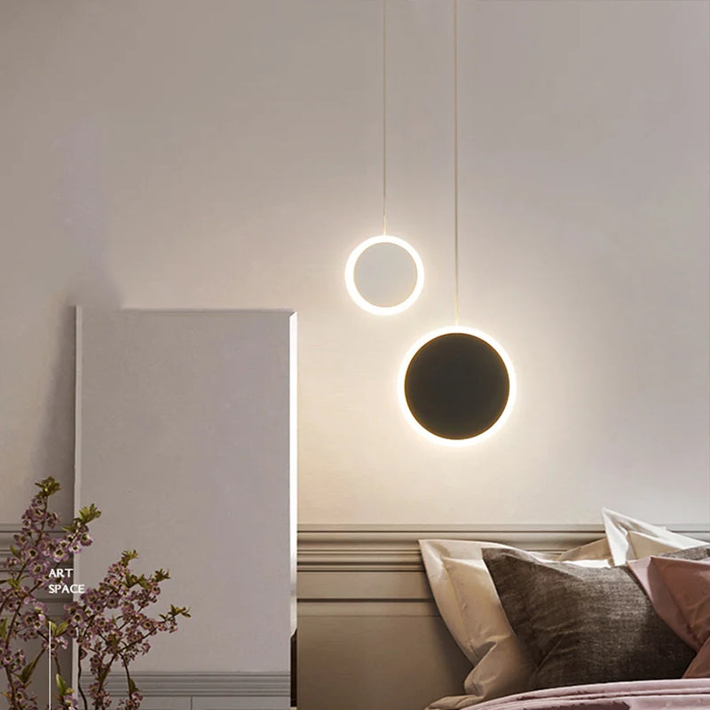 suspension en forme de lune double tête pour décoration intérieure