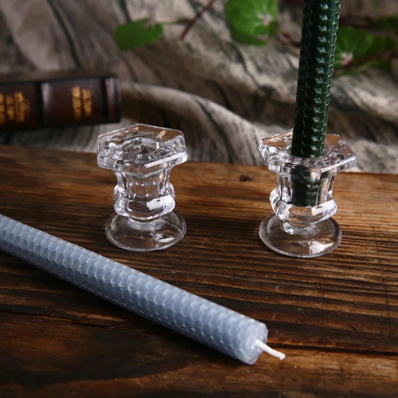 bougeoir en verre cristal pour mariage et décoration intérieure