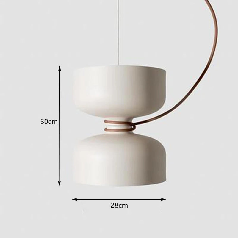 suspension à deux têtes design moderne pour intérieur