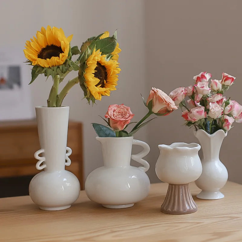 vase en céramique pour fleurs séchées style nordique décoratif